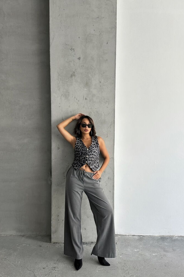 Leopard Leopard Patterned Cachet Vest