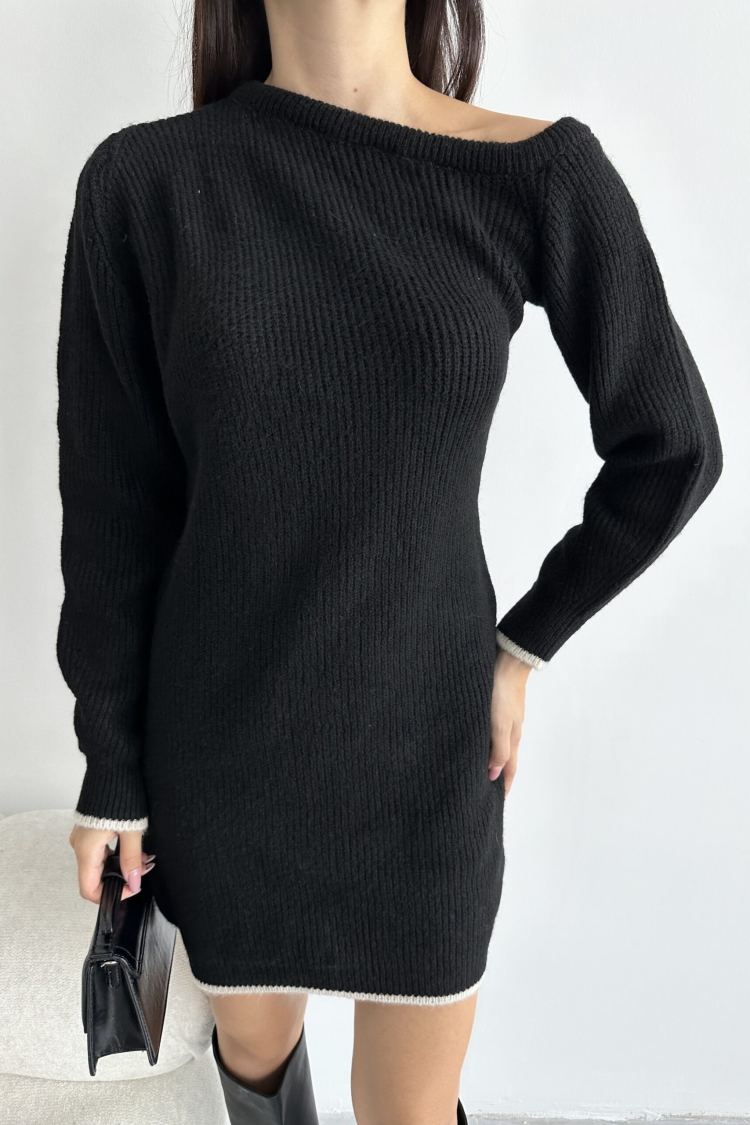 Half Moon Raised Dress - My Fashion - Globality Store - Women Clothes Wholesale Turkey