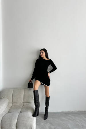 Half Moon Raised Dress - My Fashion - Globality Store - Women Clothes Wholesale Turkey