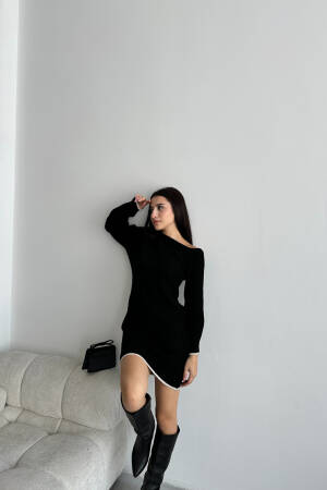 Half Moon Raised Dress - My Fashion - Globality Store - Women Clothes Wholesale Turkey