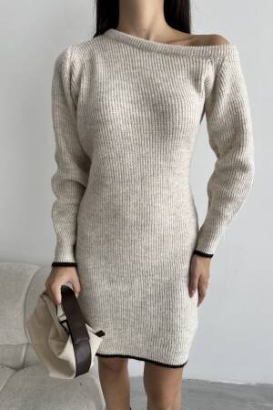Half Moon Raised Dress - My Fashion - Globality Store - Women Clothes Wholesale Turkey