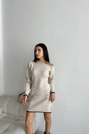 Half Moon Raised Dress - My Fashion - Globality Store - Women Clothes Wholesale Turkey