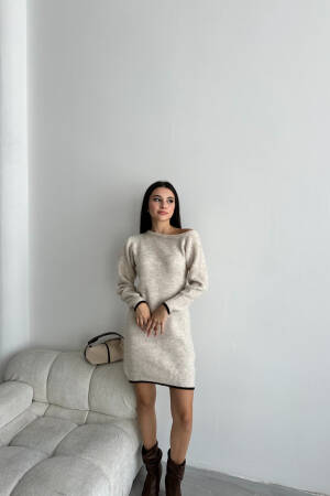 Half Moon Raised Dress - My Fashion - Globality Store - Women Clothes Wholesale Turkey