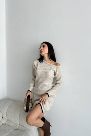 Half Moon Raised Dress - My Fashion - Globality Store - Women Clothes Wholesale Turkey