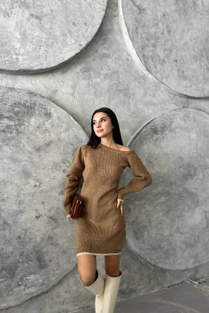 Half Moon Raised Dress - My Fashion - Globality Store - Women Clothes Wholesale Turkey