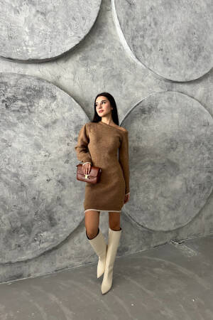 Half Moon Raised Dress - My Fashion - Globality Store - Women Clothes Wholesale Turkey
