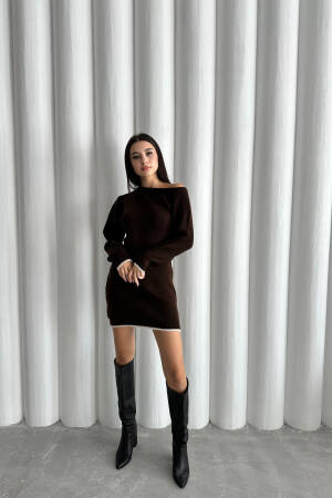 Half Moon Raised Dress - My Fashion - Globality Store - Women Clothes Wholesale Turkey
