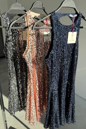 Backless Dress - Salmon - Cream Rouge - Globality Store - Women Clothes Wholesale Turkey