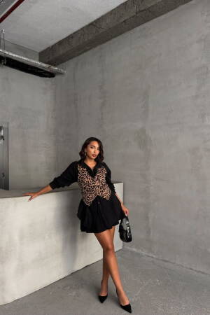 MinkLeopard Patterned Wholesale Vest - Topshow - Globality Store - Women Clothes Wholesale Turkey