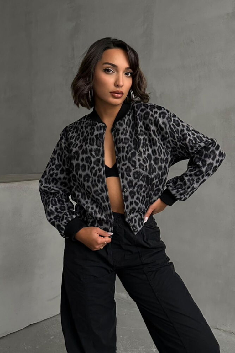 Leopard Leopard Patterned Cachet Coat - Topshow - Globality Store - Women Clothes Wholesale Turkey