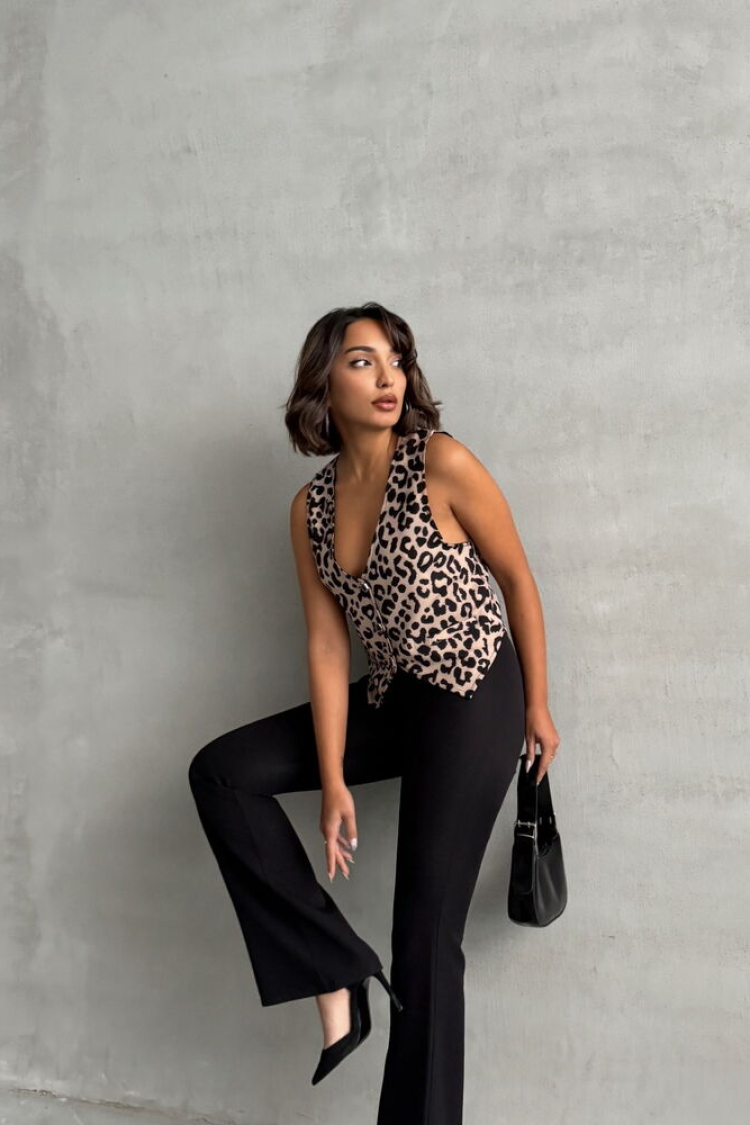 StoneLeopard Patterned Wholesale Vest