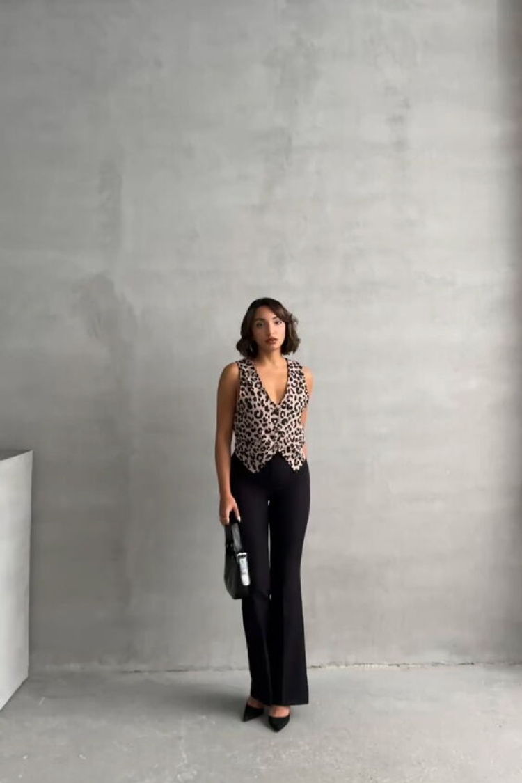 StoneLeopard Patterned Wholesale Vest