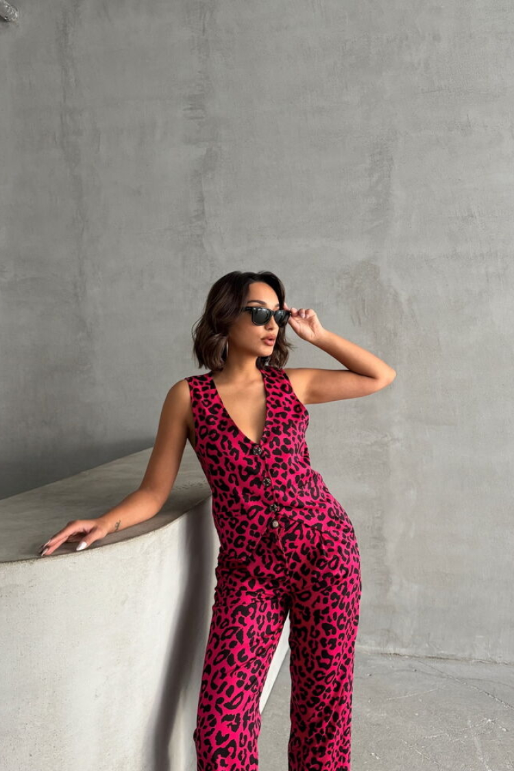 FujiLeopard Patterned Wholesale Vest