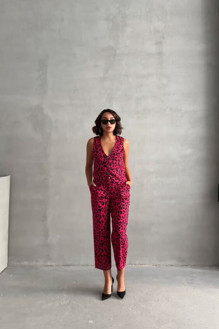 FujiLeopard Patterned Wholesale Vest