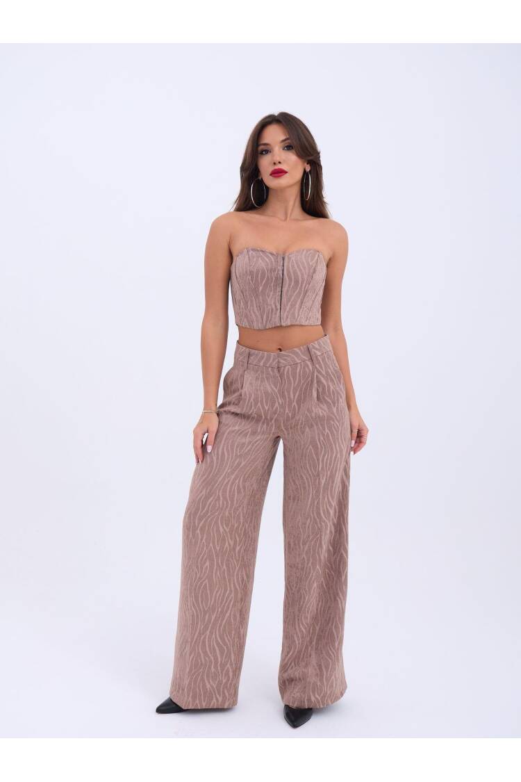 Two Piece Set With Trousers - Fame - Globality Store - Women Clothes Wholesale Turkey