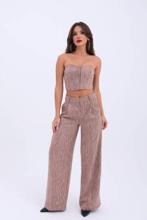 Two Piece Set With Trousers - Fame - Globality Store - Women Clothes Wholesale Turkey