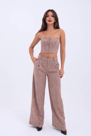 Two Piece Set With Trousers - Fame - Globality Store - Women Clothes Wholesale Turkey