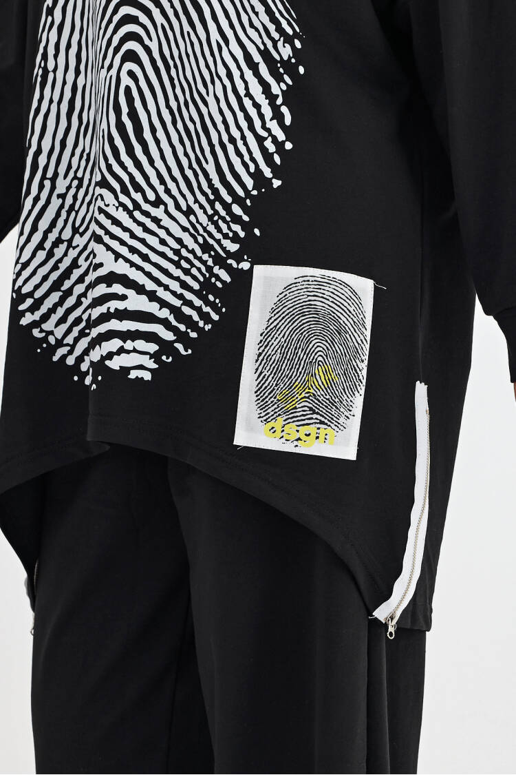Fingerprint Printed Tracksuit