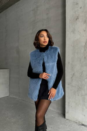 Feathered Wholesale Vest - Topshow - Globality Store - Women Clothes Wholesale Turkey