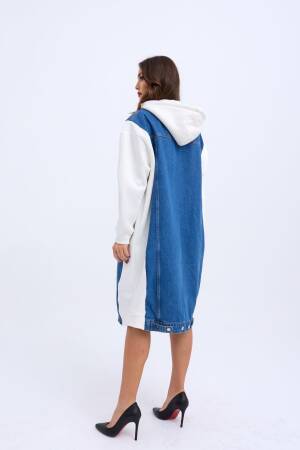 Long Denim Jacket - Fame - Globality Store - Women Clothes Wholesale Turkey