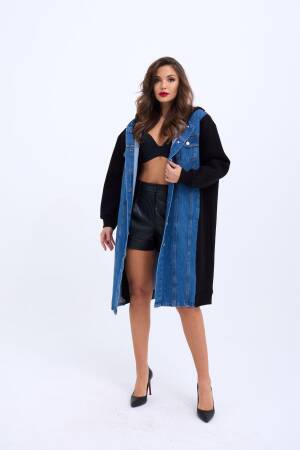 Long Denim Jacket - Fame - Globality Store - Women Clothes Wholesale Turkey