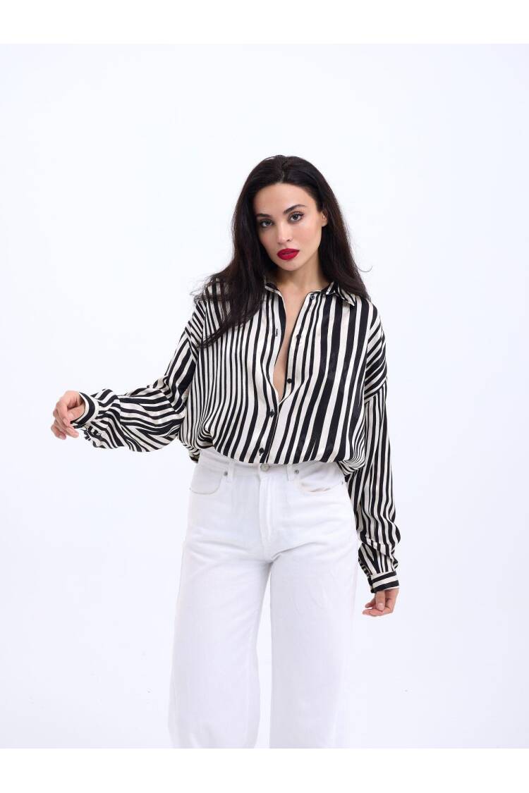 Striped Shirt -& White