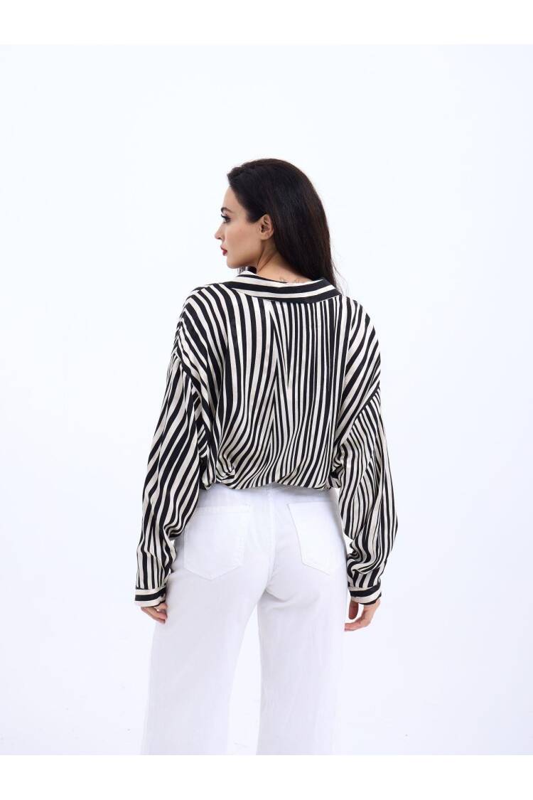 Striped Shirt -& White