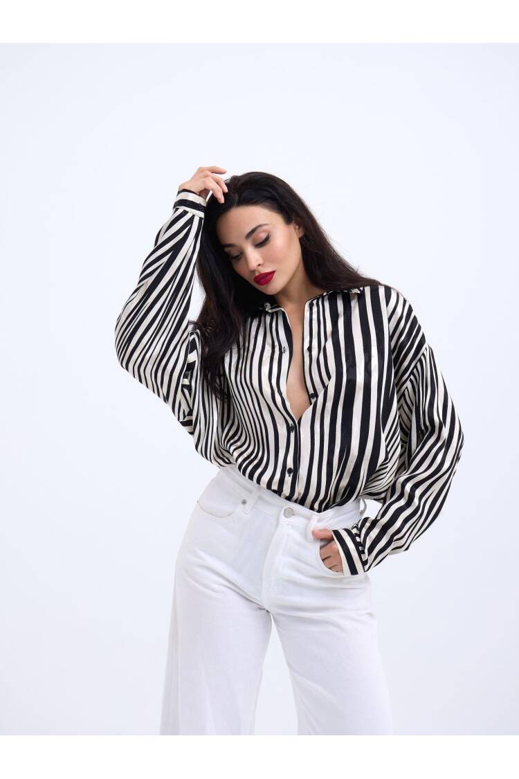 Striped Shirt -& White