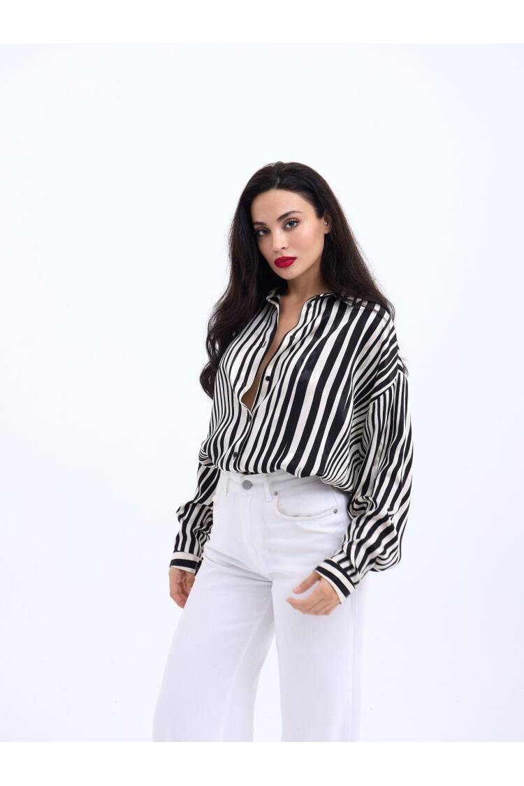 Striped Shirt -& White