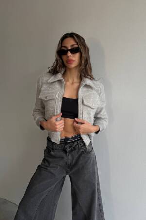 Cachet Jacket Bomber - Cream Rouge - Globality Store - Women Clothes Wholesale Turkey