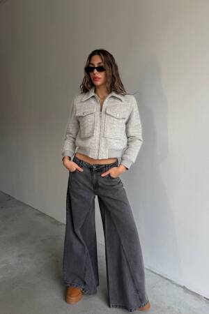 Cachet Jacket Bomber - Cream Rouge - Globality Store - Women Clothes Wholesale Turkey