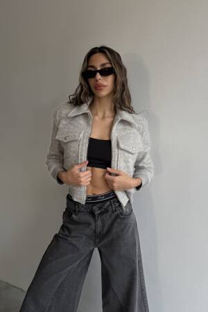 Bomber Jacket - Cream Rouge - Globality Store - Women Clothes Wholesale Turkey