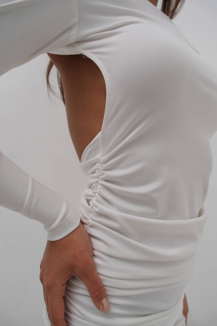 Backless Chain Detail Mini Dress