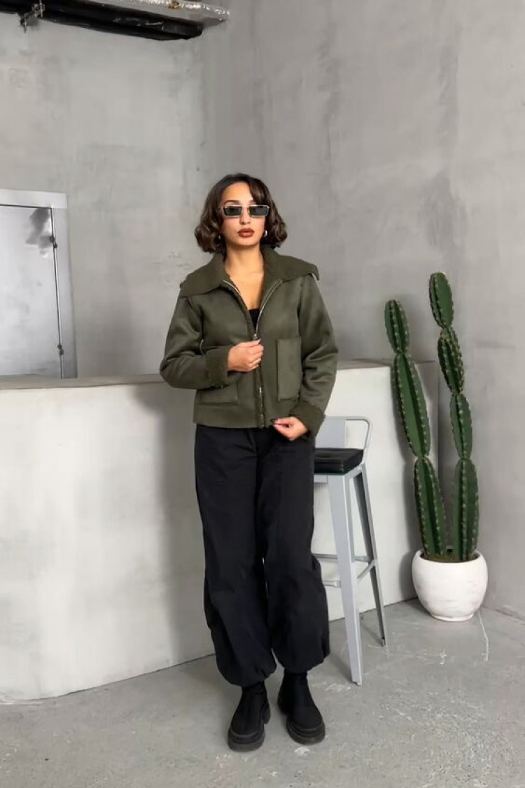F Suede Plush Wholesale Coat