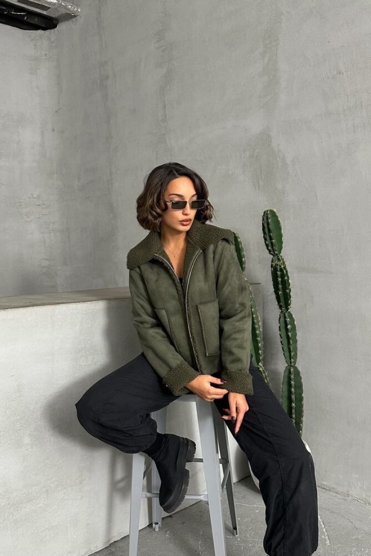 F Suede Plush Wholesale Coat