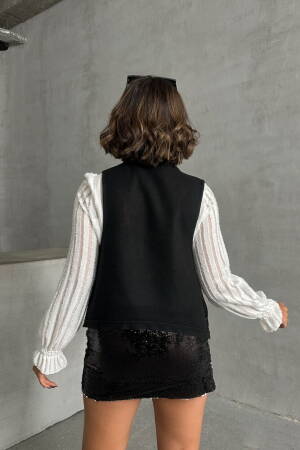 BlackSequined Wholesale Vest - Topshow - Globality Store - Women Clothes Wholesale Turkey