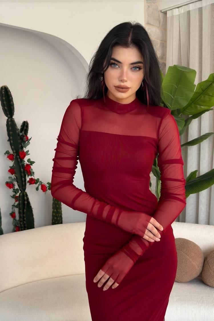 Visa Tulle Dress - Etika - Globality Store - Women Clothes Wholesale Turkey