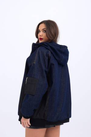 Coat - Blue - Fame - Globality Store - Women Clothes Wholesale Turkey