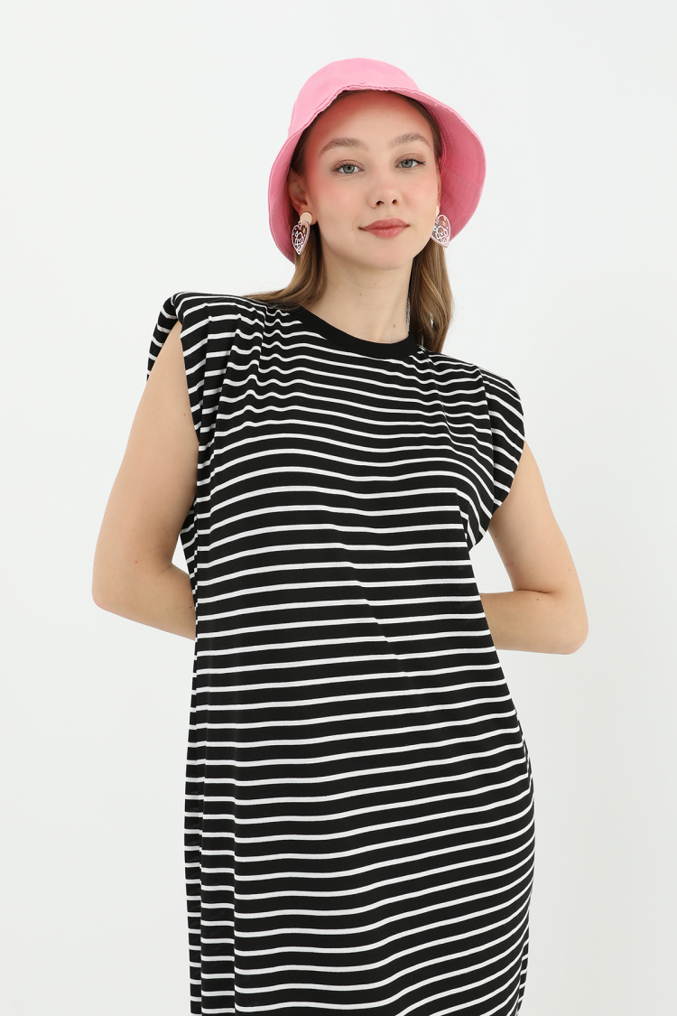 Women's Striped Basic Dress