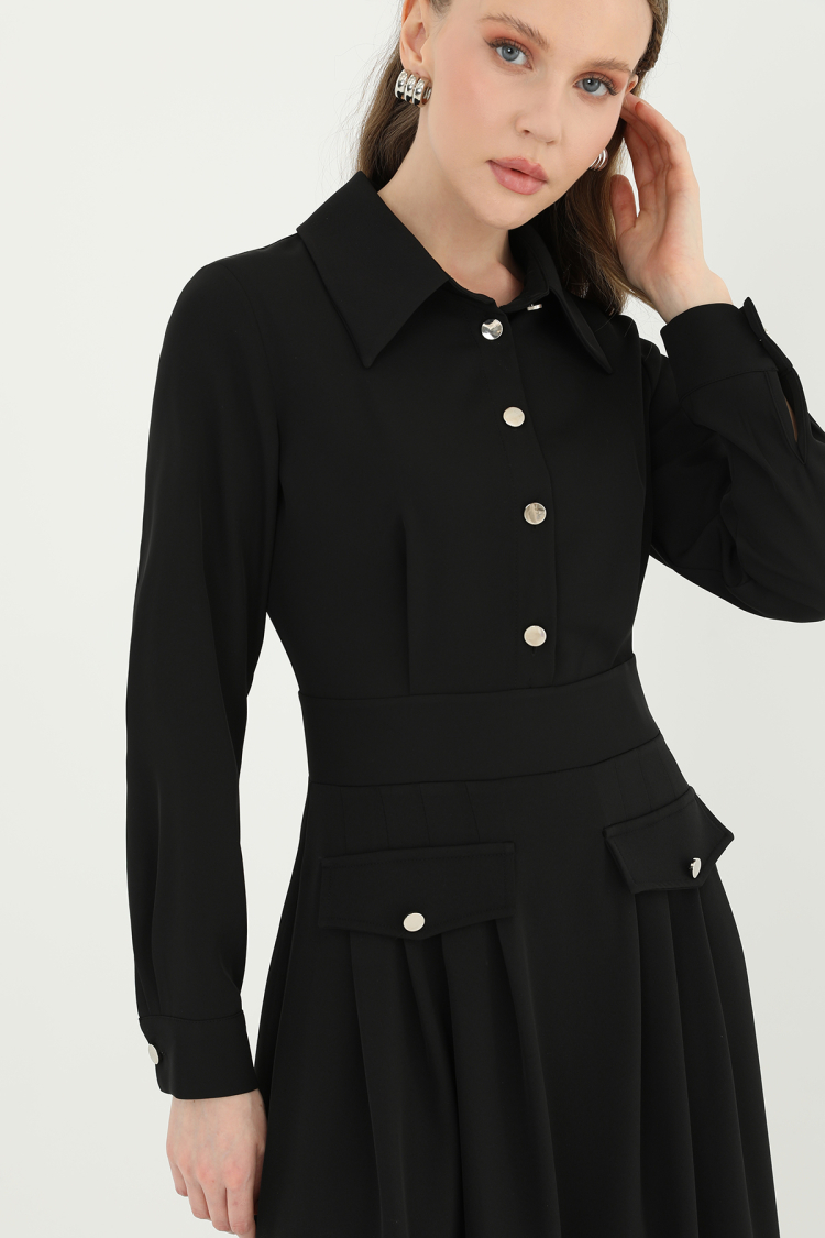 Women's Shirt Collar Dress
