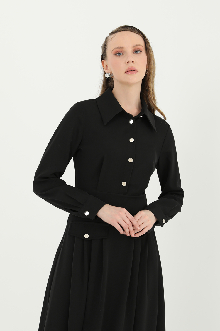 Women's Shirt Collar Dress