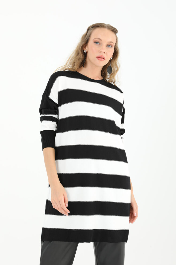 Women's Striped Long Sleeve Tunic