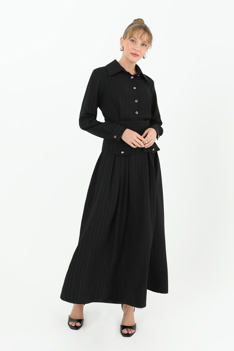 Women's Striped Shirt Dress