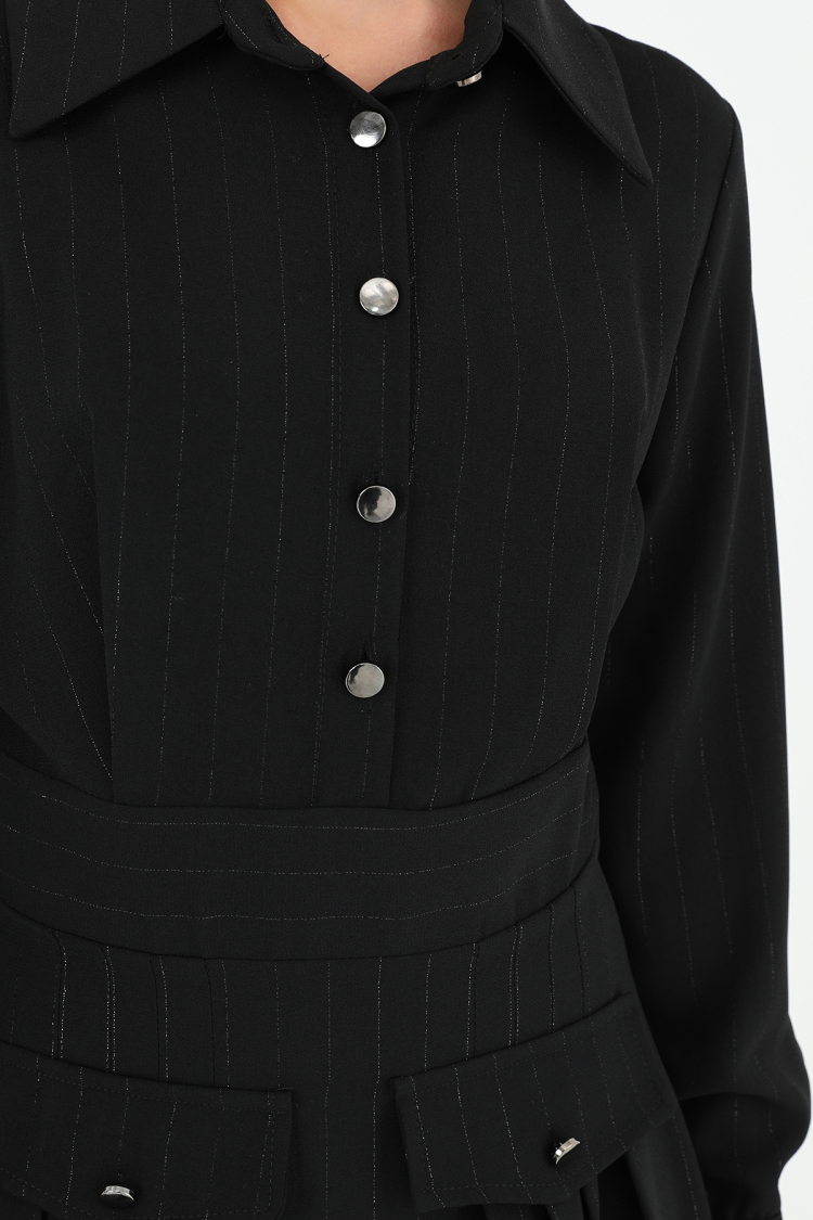 Women's Striped Shirt Dress
