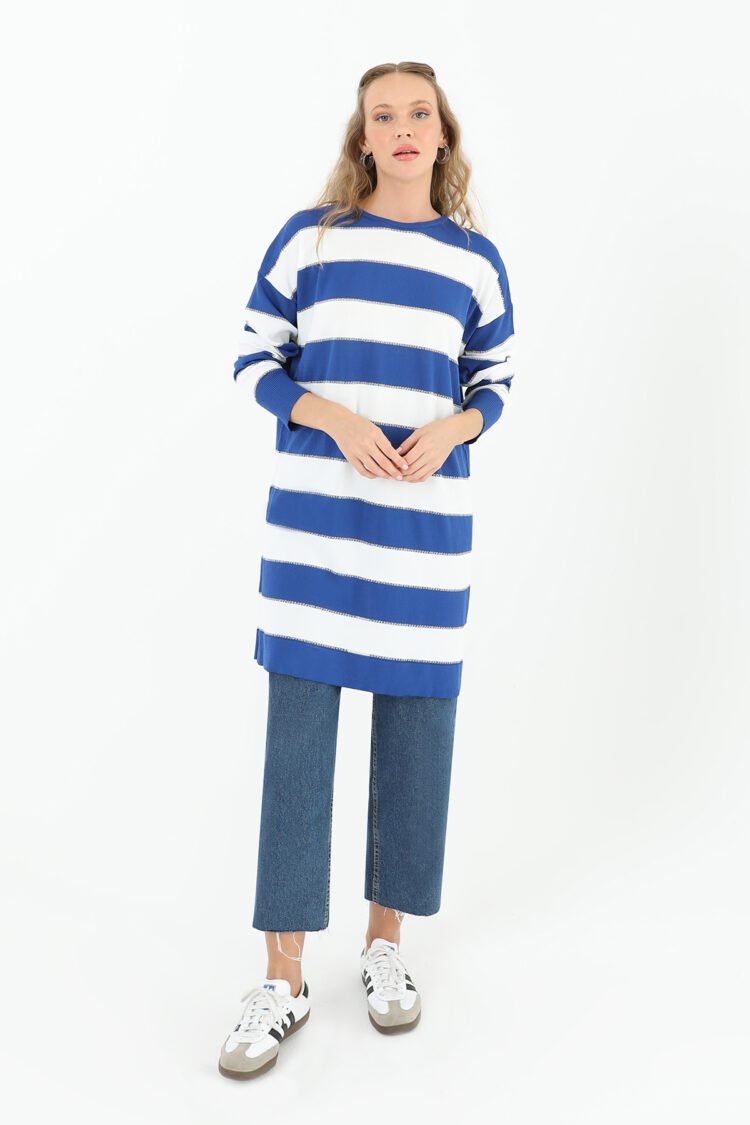 Women's Striped Long Sleeve Tunic