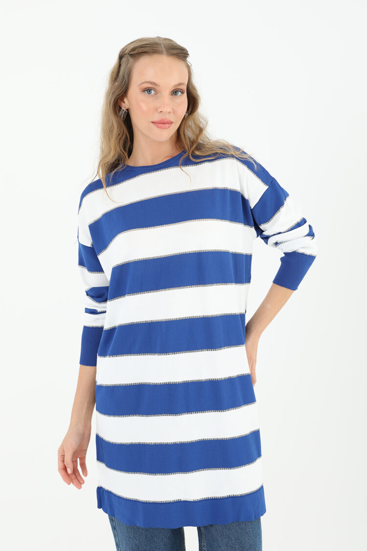 Women's Striped Long Sleeve Tunic