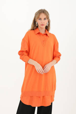 Women's Shirt Detail Tunic - Puane - Globality Store - Women Clothes Wholesale Turkey