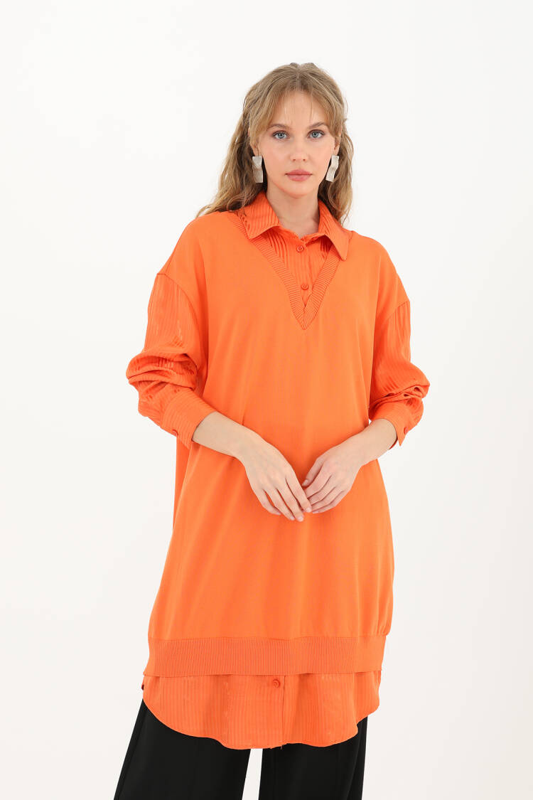 Women's Shirt Detail Tunic - Puane - Globality Store - Women Clothes Wholesale Turkey