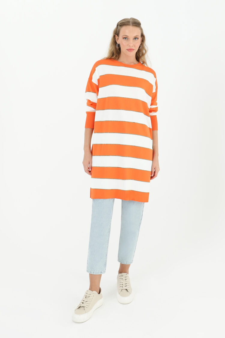 Women's Striped Long Sleeve Tunic
