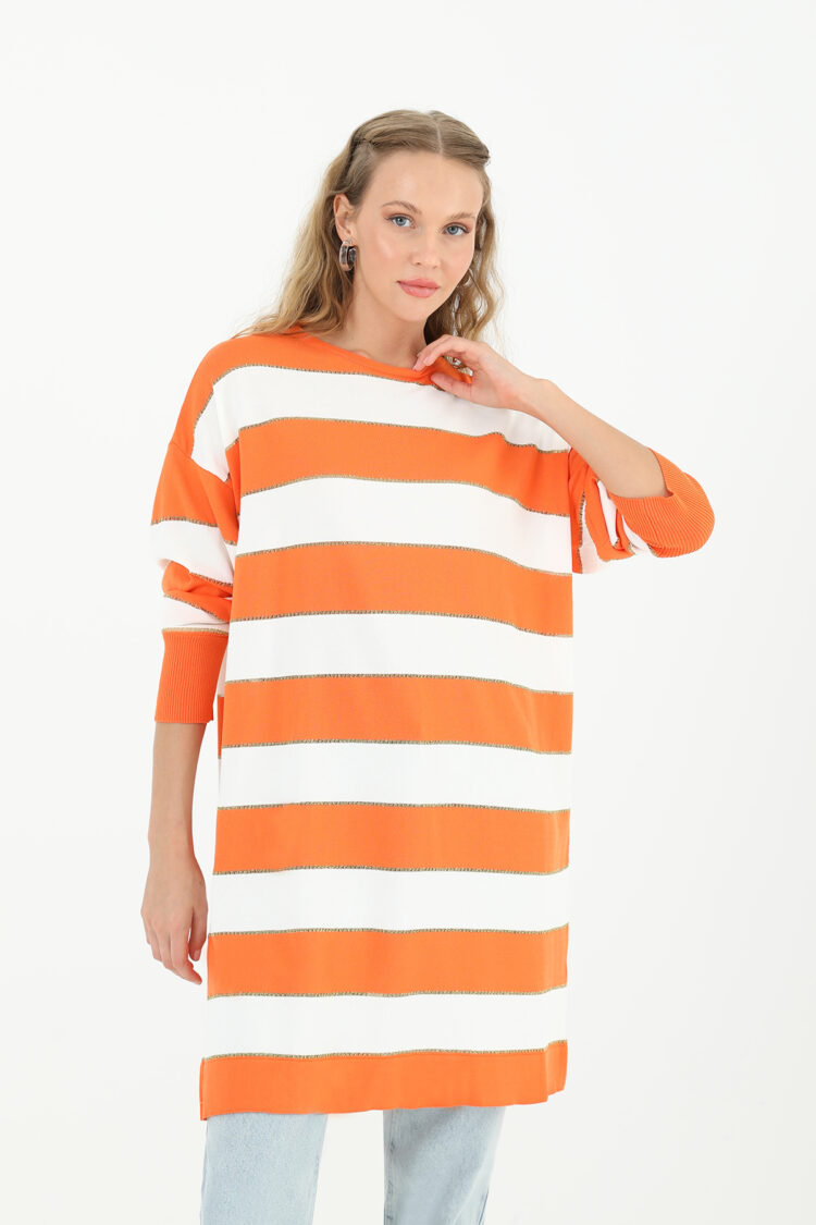 Women's Striped Long Sleeve Tunic